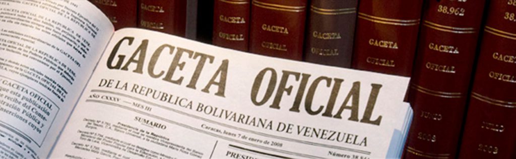 Gacetas Oficiales